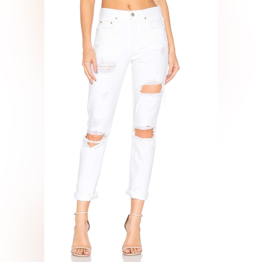 GRLFRND Karolina White High-Rise Skinny Jeans Sz: 24